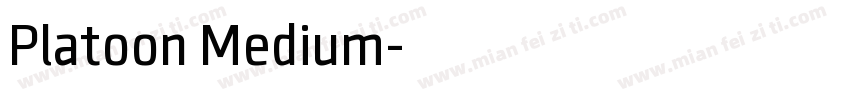 Platoon Medium字体转换